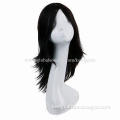 Machine-made Wig, Indian Virgin Hair Made of 12 to 30-inch Length, Natural Color